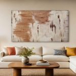 Verweerde Aarde, Abstract & Modern schilderij aan de muur in interieur