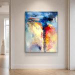 Lava in Beweging, Abstract & Modern schilderij aan de muur in interieur